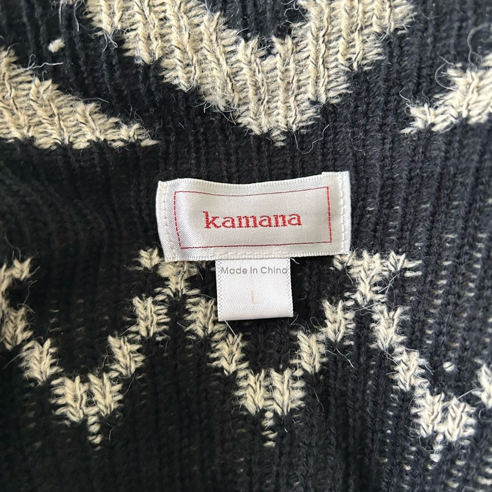 Kamana Women's Tribal, Boho, Western Open Front Cardigan, Size L - Picture 5 of 6